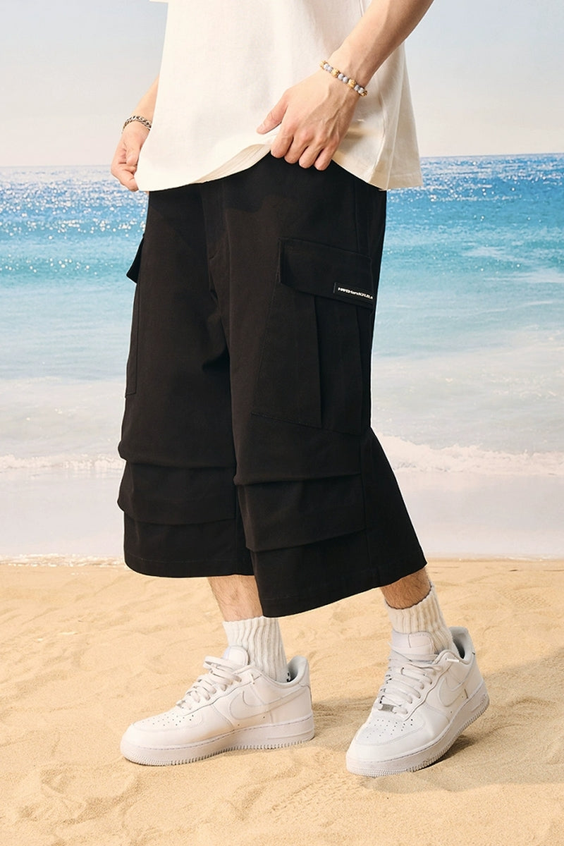 Pleated Pocket Utility Shorts Pleated Pocket Utility Shorts