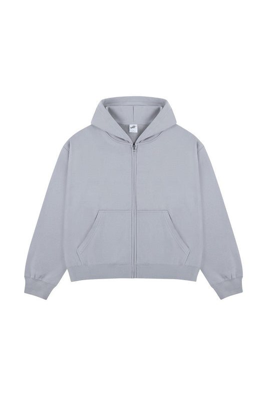Boxy Heavyweight Zip-Up Hoodie