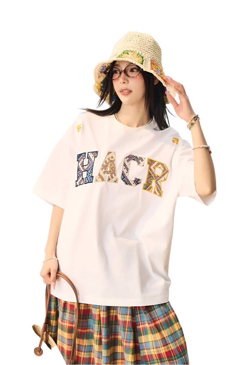 Ethnic Patch Embroidery T-Shirt Ethnic Patch Embroidery T-Shirt