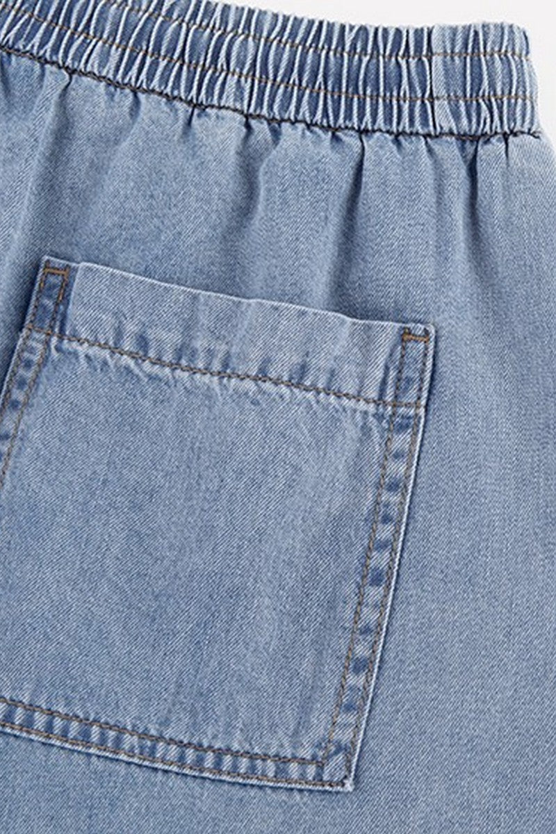 Cooling Washed Denim Shorts Cooling Washed Denim Shorts