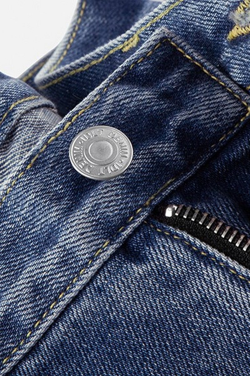 Washed Blade Cut Jeans Washed Blade Cut Jeans