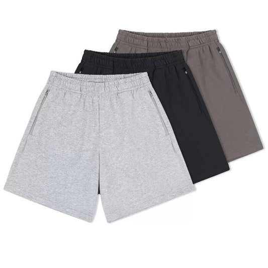 Zipper Pocket Casual Shorts