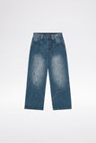 OUTERSEAM LOGO JEANS - Stonewashed Indigo Blue OUTERSEAM LOGO JEANS - Stonewashed Indigo Blue