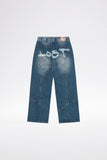 OUTERSEAM LOGO JEANS - Stonewashed Indigo Blue OUTERSEAM LOGO JEANS - Stonewashed Indigo Blue