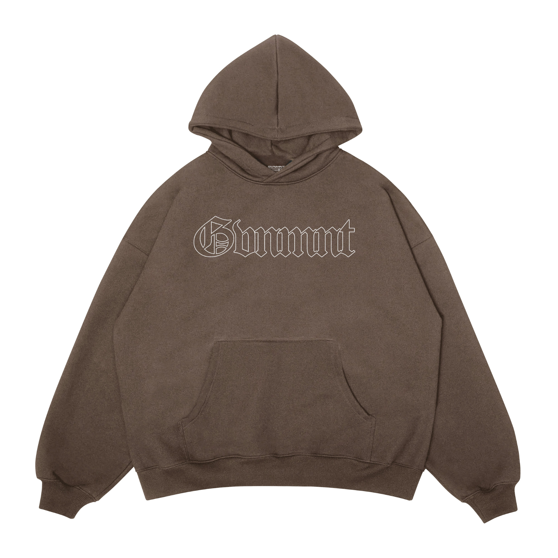 Old English Hollowed Hoodie - Chocolate Old English Hollowed Hoodie - Chocolate