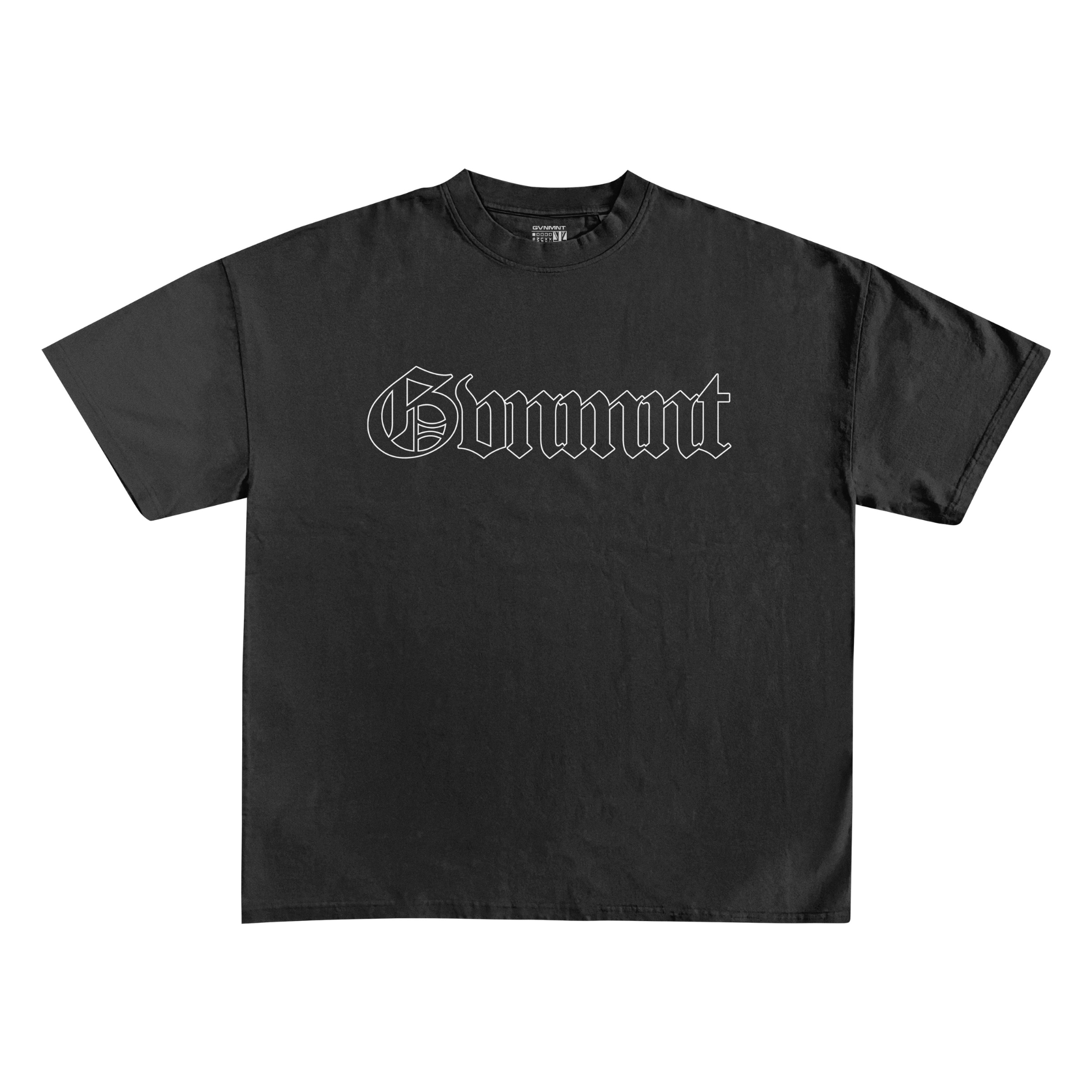 Old English Hollowed Tee - Black Old English Hollowed Tee - Black