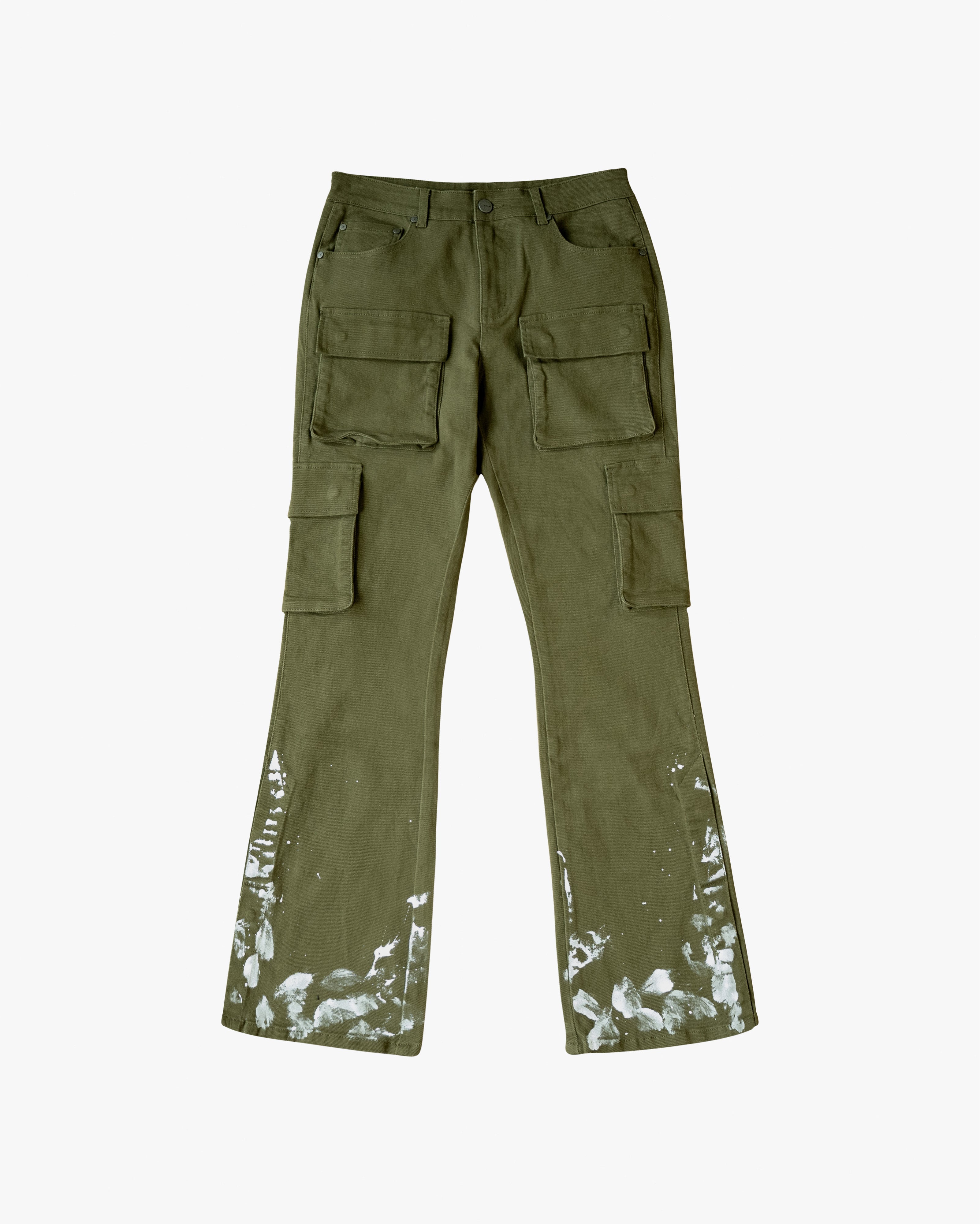 EPTM Snap Cargo Denim - Olive EPTM Snap Cargo Denim - Olive