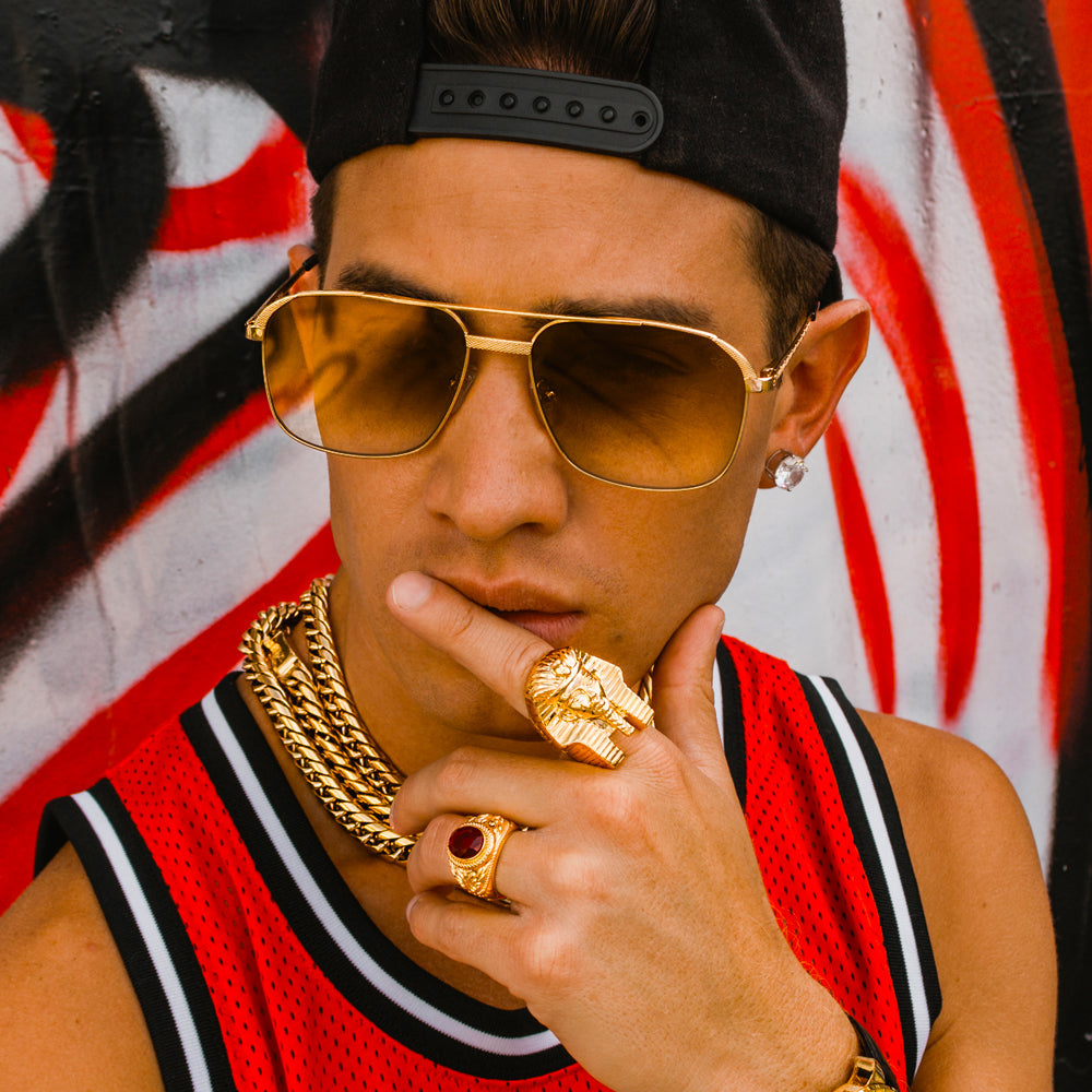 Pharaoh Head Gold Ring Pharaoh Head Gold Ring