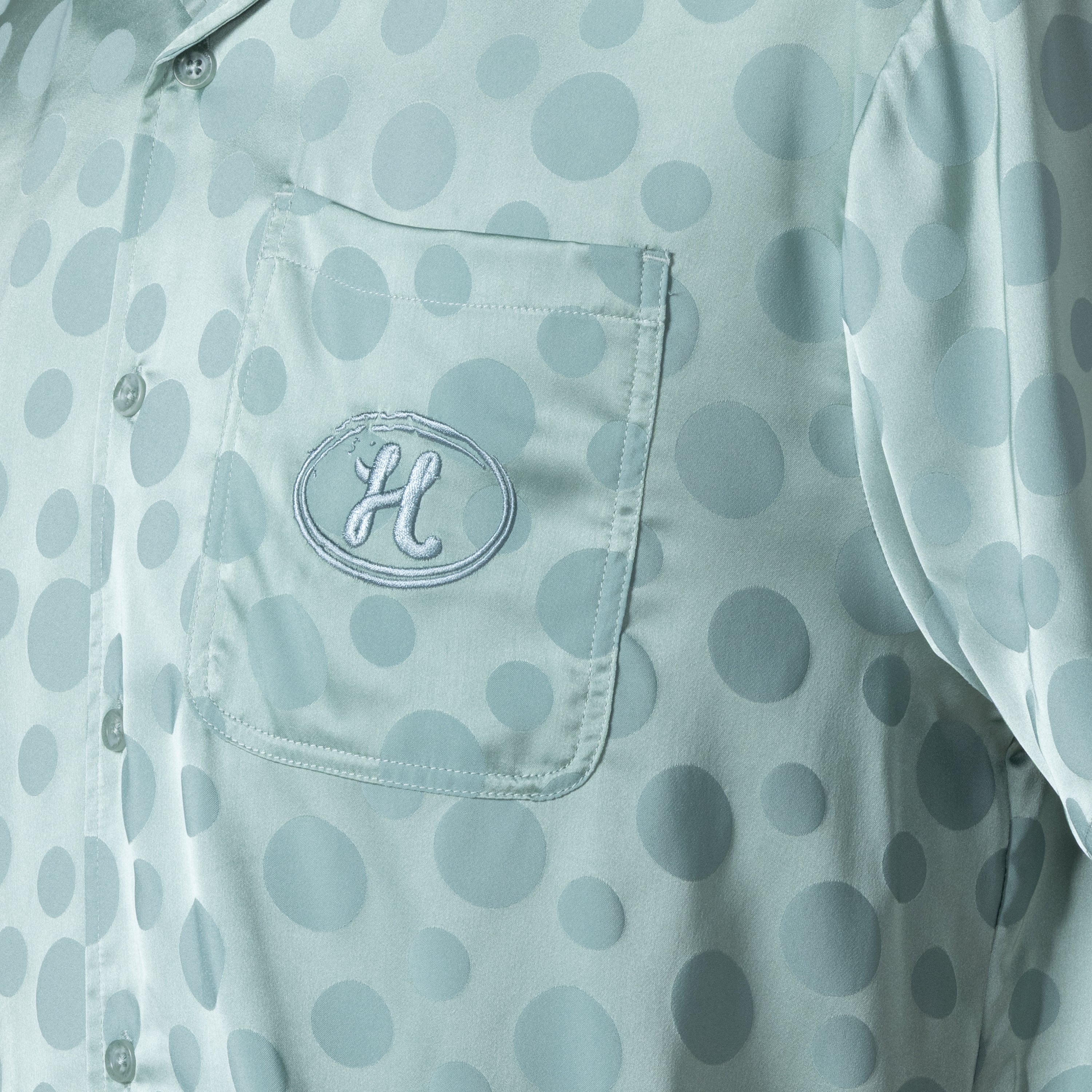 Polka Dot Camp Shirt - Green Polka Dot Camp Shirt - Green