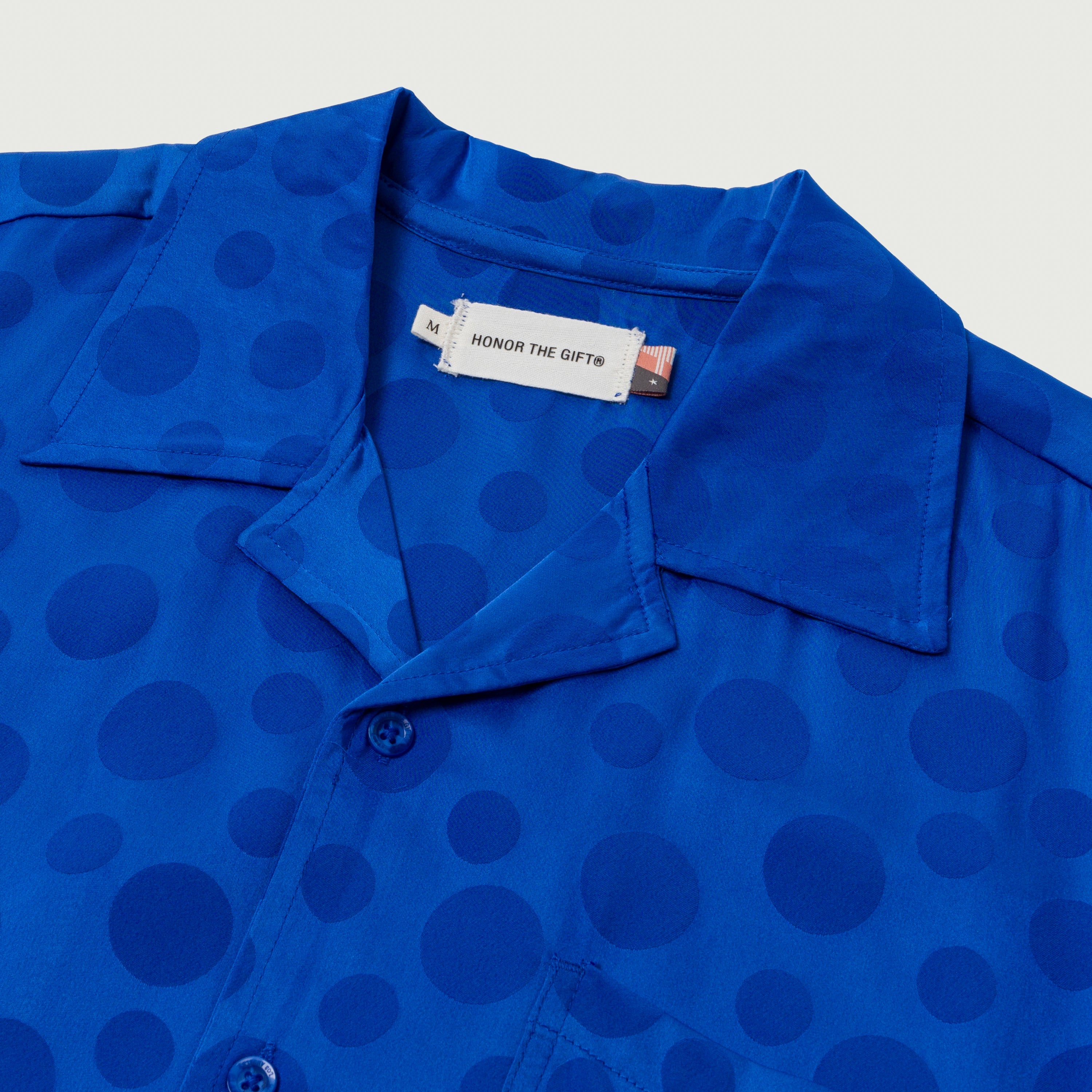 Polka Dot Camp Shirt - Blue Polka Dot Camp Shirt - Blue