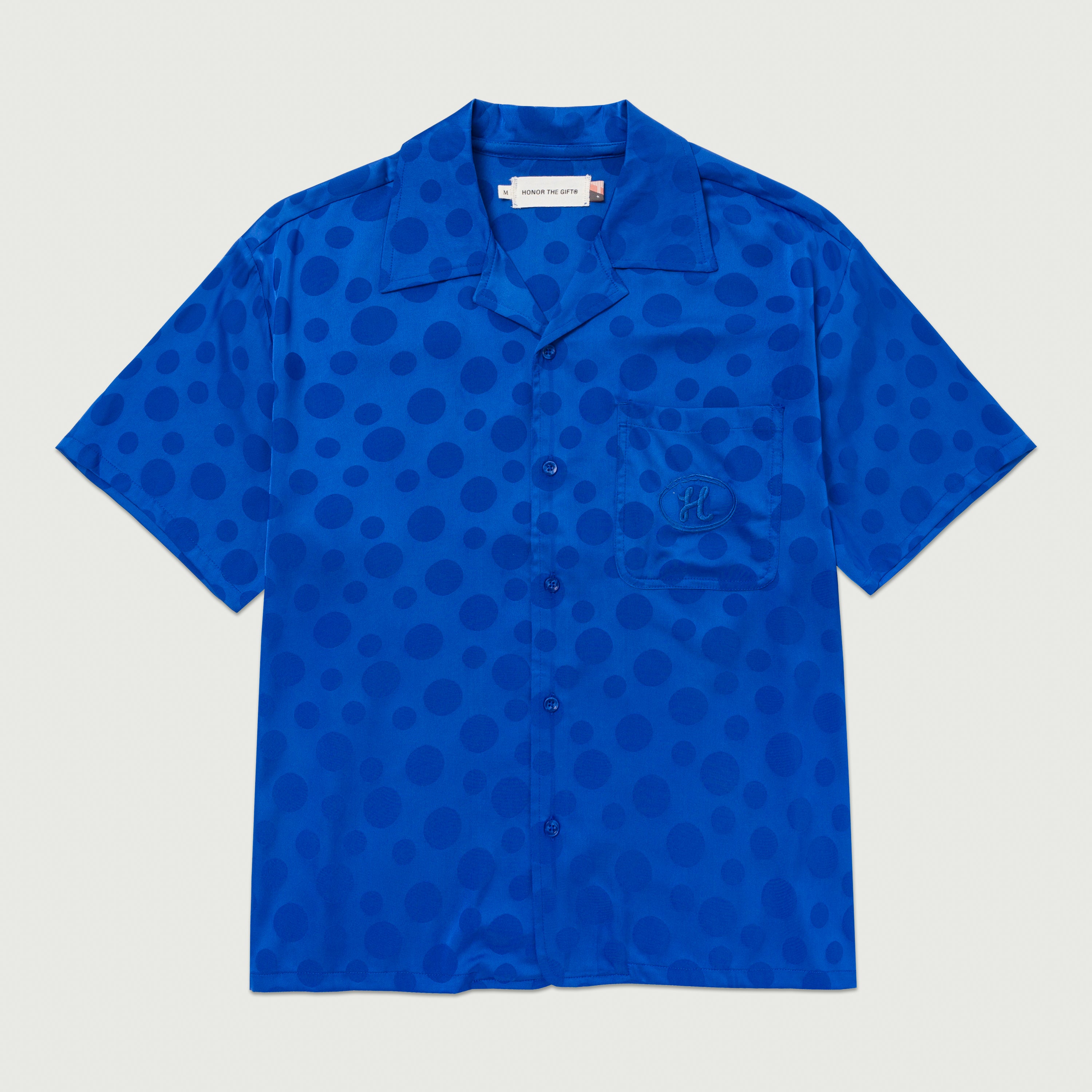 Polka Dot Camp Shirt - Blue Polka Dot Camp Shirt - Blue