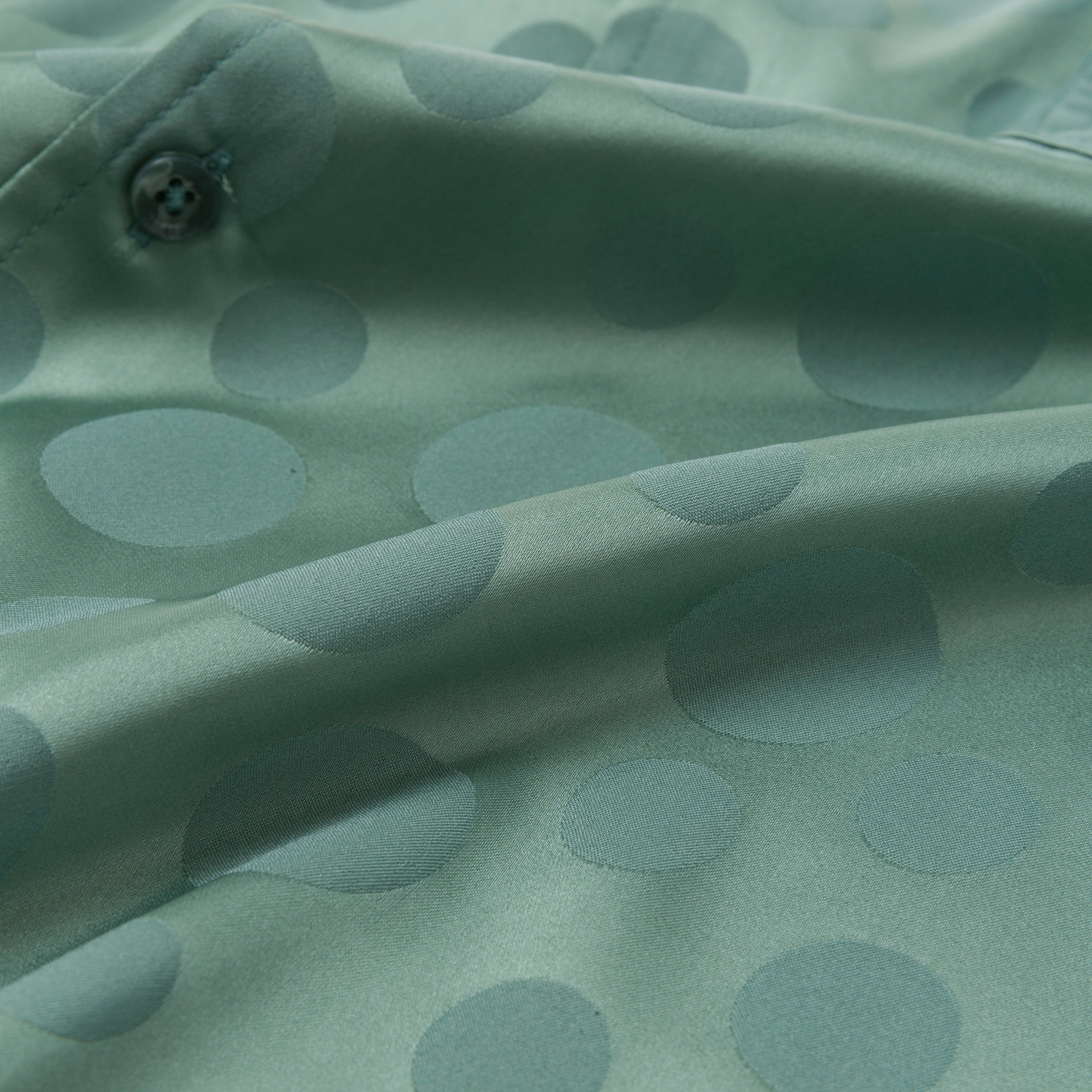 Polka Dot Camp Shirt - Green Polka Dot Camp Shirt - Green