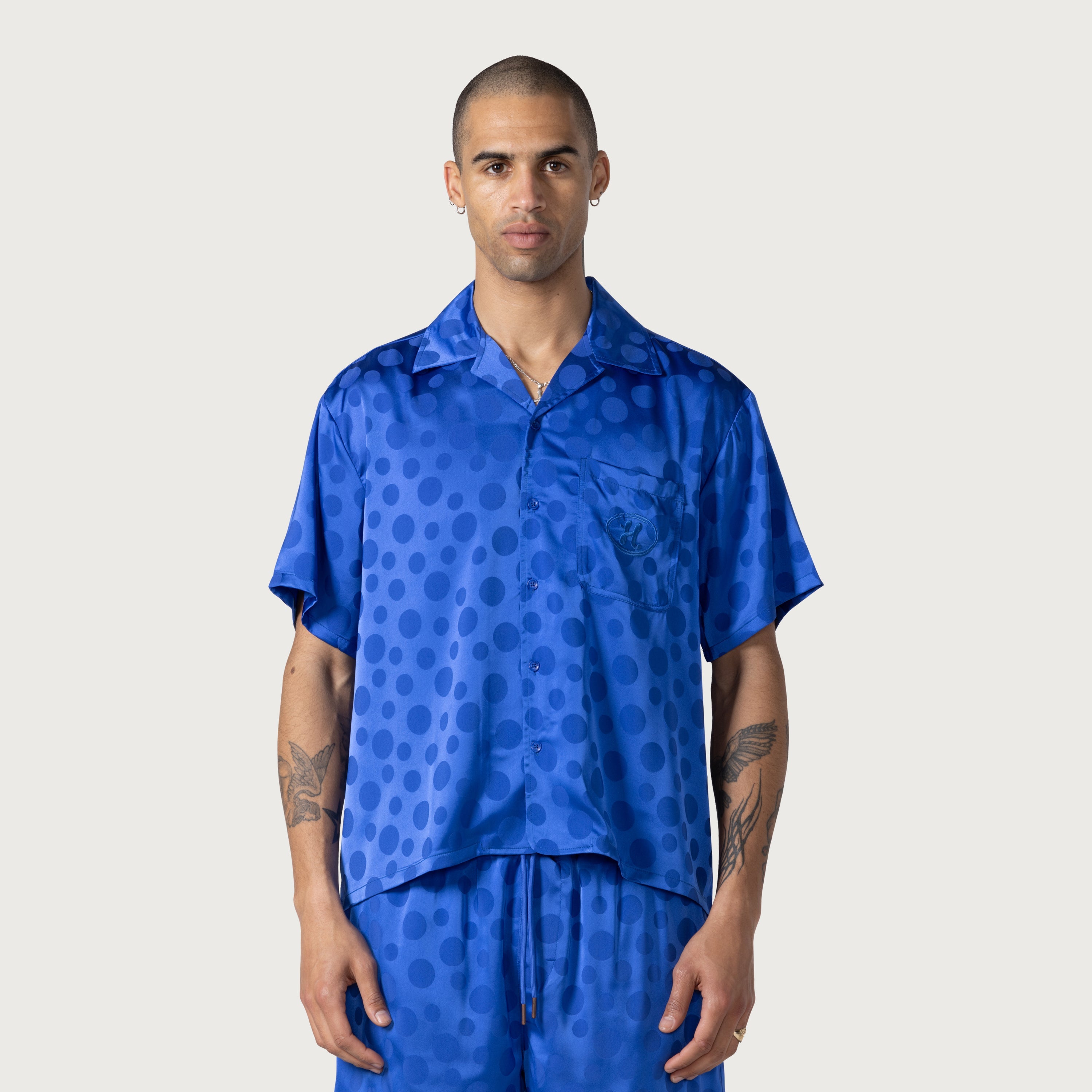 Polka Dot Camp Shirt - Blue Polka Dot Camp Shirt - Blue