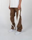 EPTM PU Twisted Pants - Brown EPTM PU Twisted Pants - Brown
