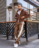 EPTM PU Twisted Pants - Brown EPTM PU Twisted Pants - Brown