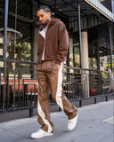 EPTM PU Twisted Pants - Brown EPTM PU Twisted Pants - Brown