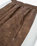 EPTM PU Twisted Pants - Brown EPTM PU Twisted Pants - Brown