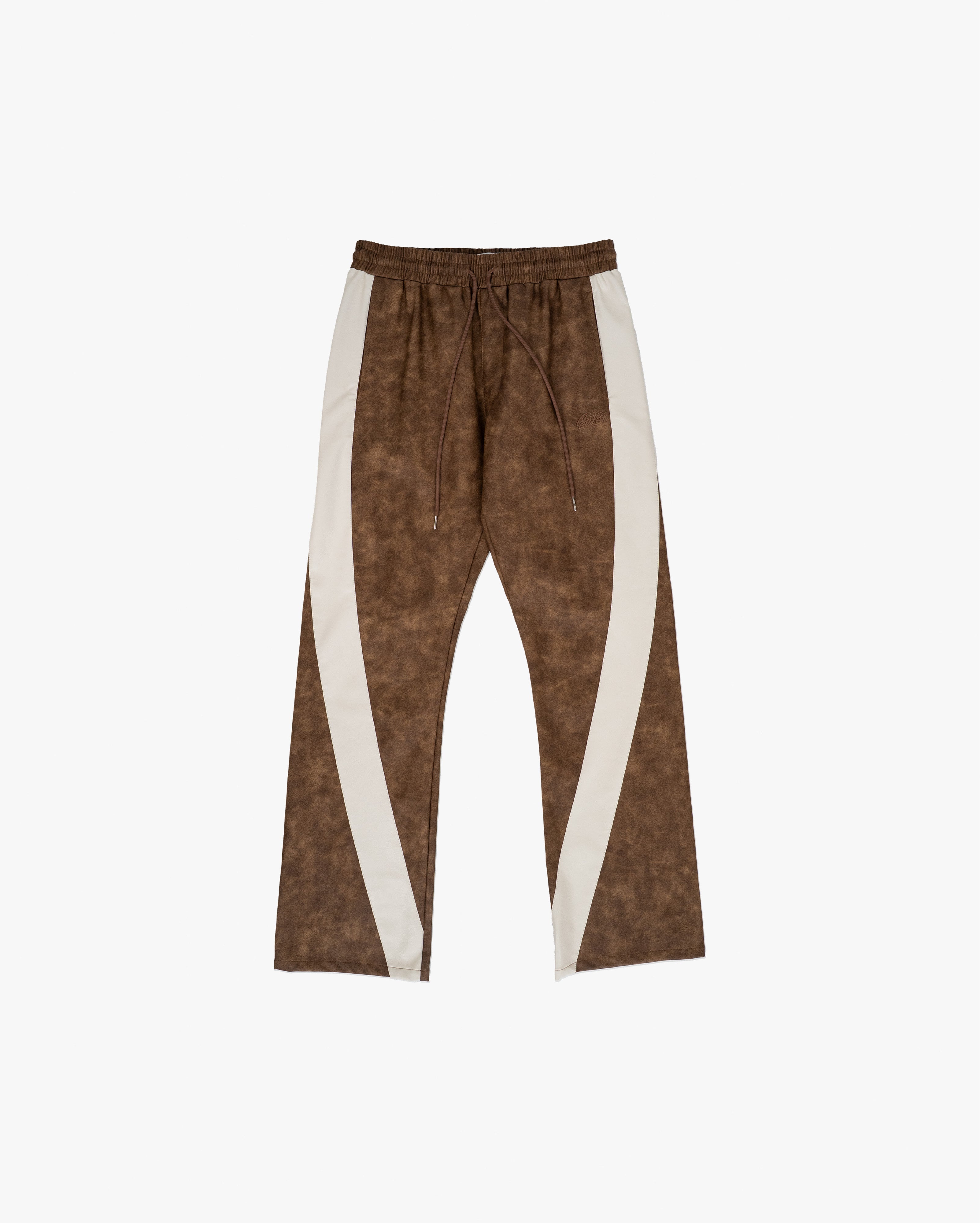 EPTM PU Twisted Pants - Brown EPTM PU Twisted Pants - Brown