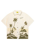 Palm Terry Shirt - Cream/Green Palm Terry Shirt - Cream/Green