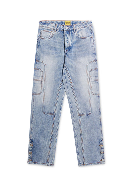 Twin Needle Pant - Washed Indigo