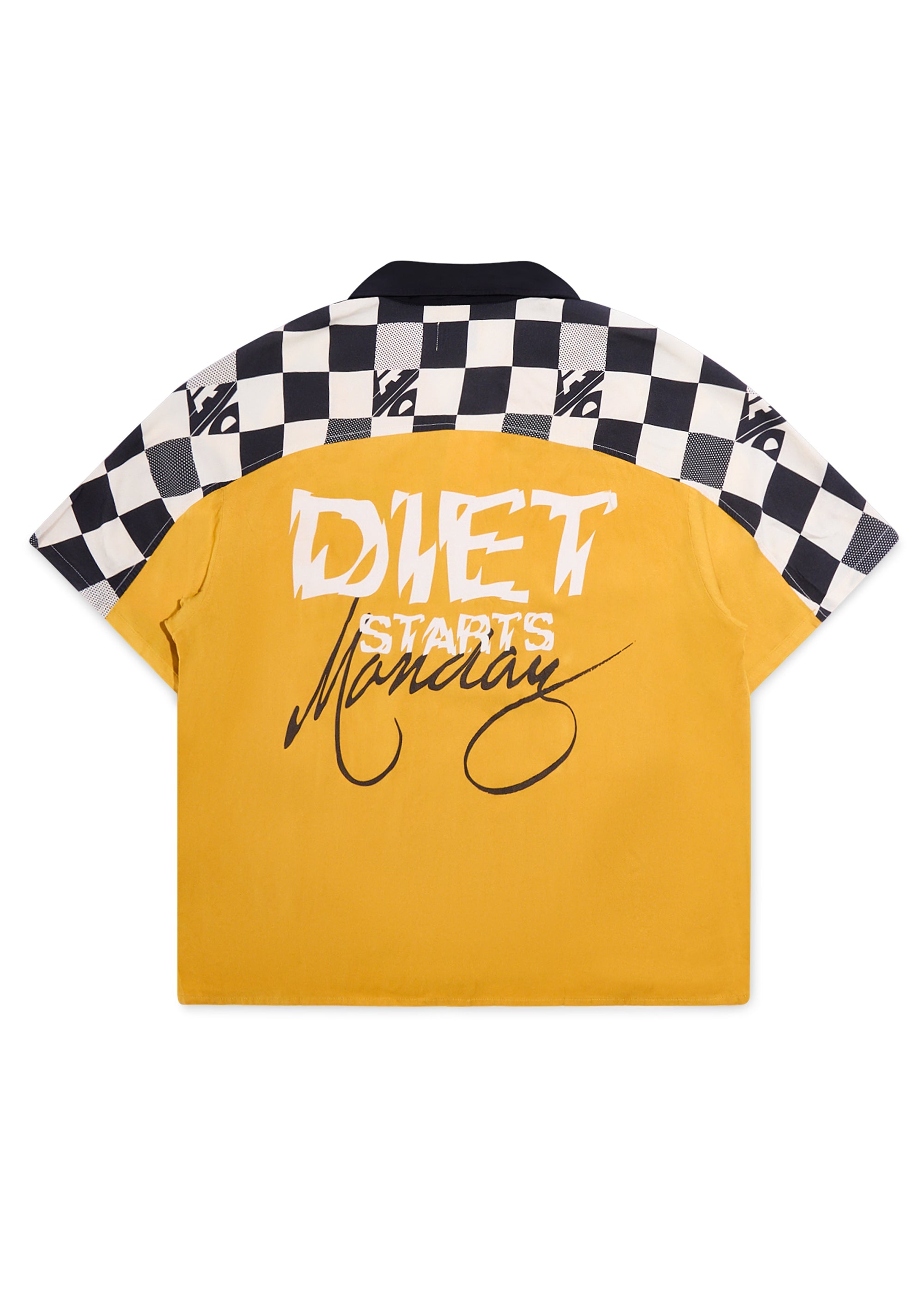Pit Crew Button Shirt - Yellow/Black Pit Crew Button Shirt - Yellow/Black