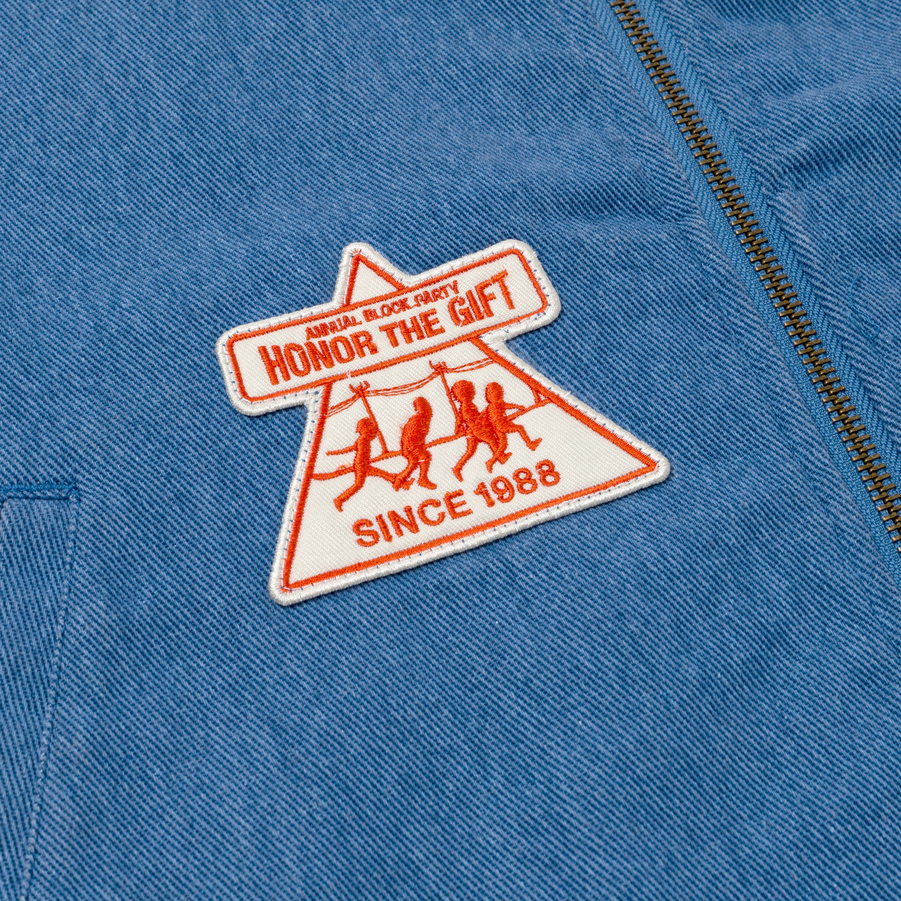 Twill Full Zip Shirt - Blue Twill Full Zip Shirt - Blue