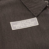 Twill Full Zip Shirt - Black Twill Full Zip Shirt - Black