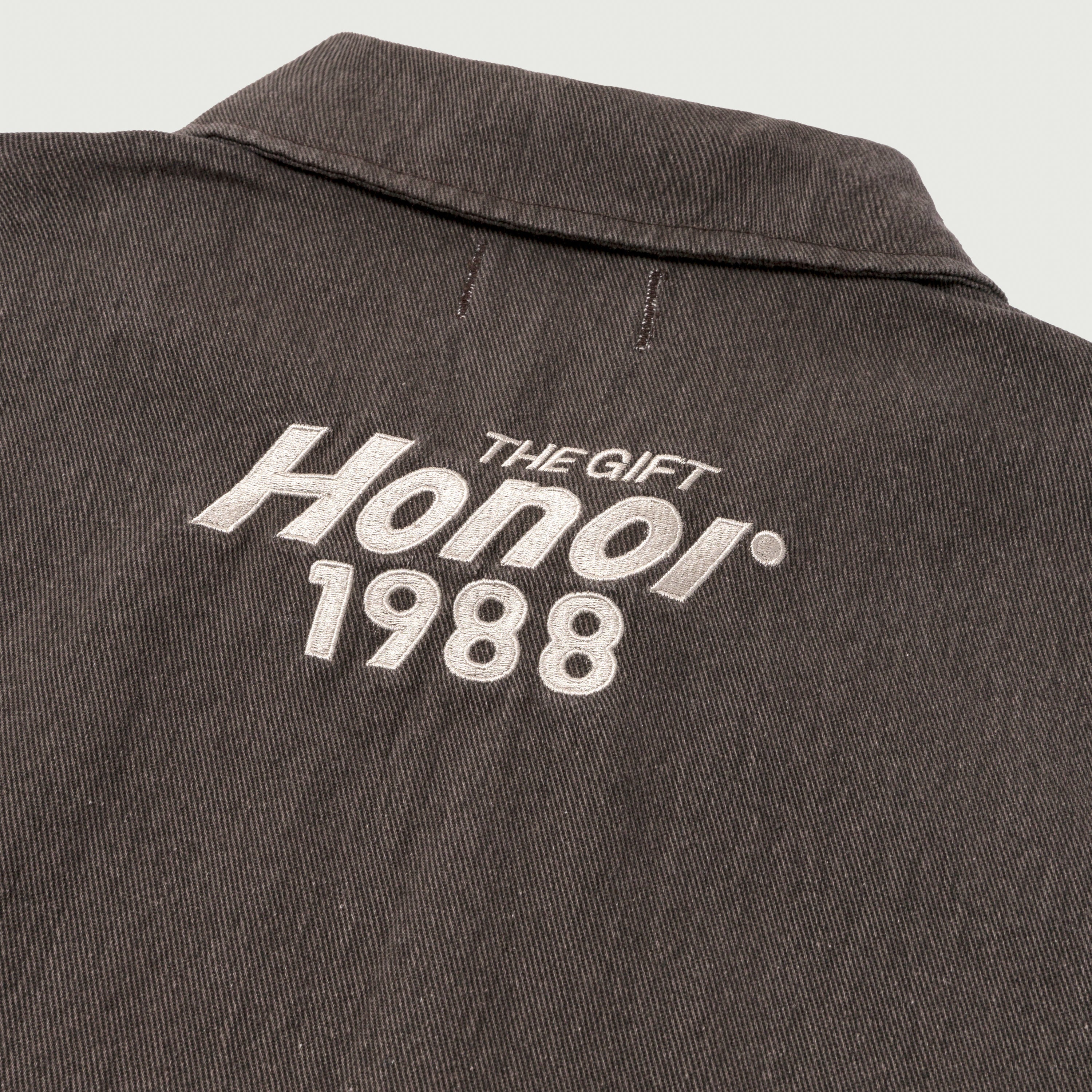 Twill Full Zip Shirt - Black Twill Full Zip Shirt - Black