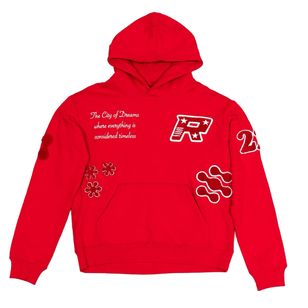 CITY OF DREAMS HOODIE RED CITY OF DREAMS HOODIE RED