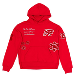 CITY OF DREAMS HOODIE RED CITY OF DREAMS HOODIE RED