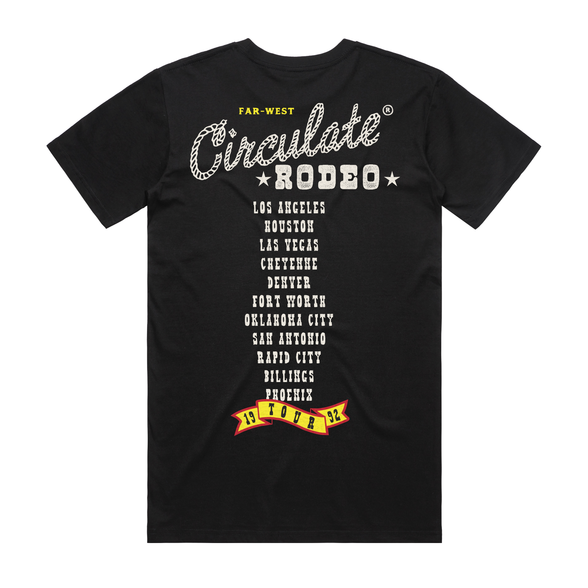 Rodeo Tour T-Shirt - Black Rodeo Tour T-Shirt - Black