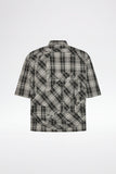 SHORT SLEEVED SHIRT - Black/Grey Tartan SHORT SLEEVED SHIRT - Black/Grey Tartan