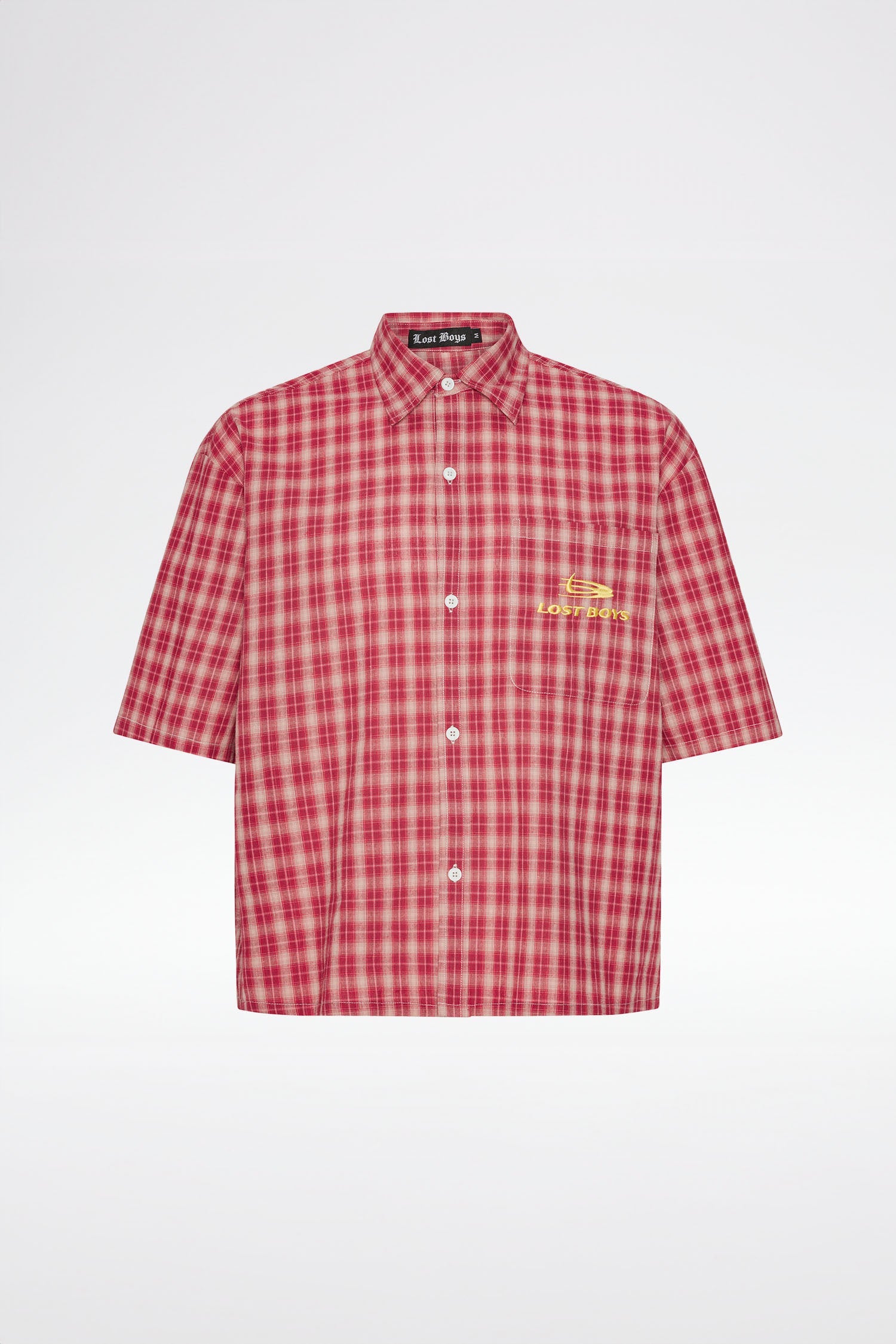 SHORT SLEEVED SHIRT - Red Tartan SHORT SLEEVED SHIRT - Red Tartan