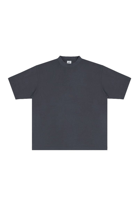 Heavyweight Cotton Mock Neck Tee