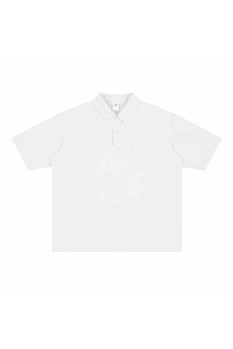 Dropped Shoulder Polo Shirt Dropped Shoulder Polo Shirt