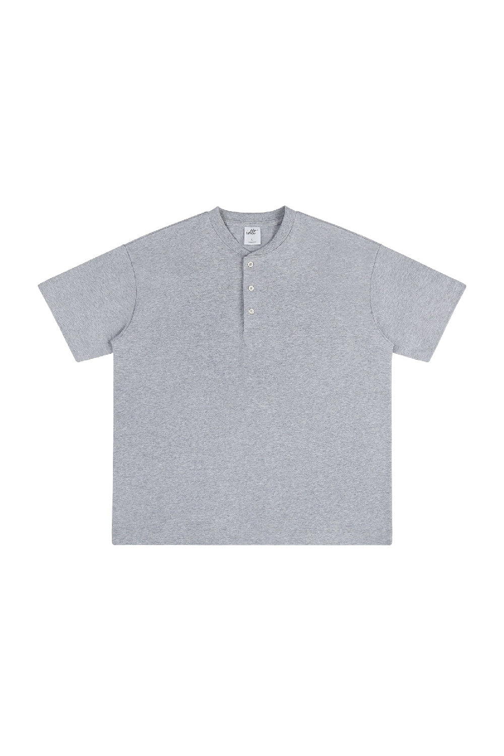 Heavyweight 320g Cotton Henley Oversized Tee Heavyweight 320g Cotton Henley Oversized Tee