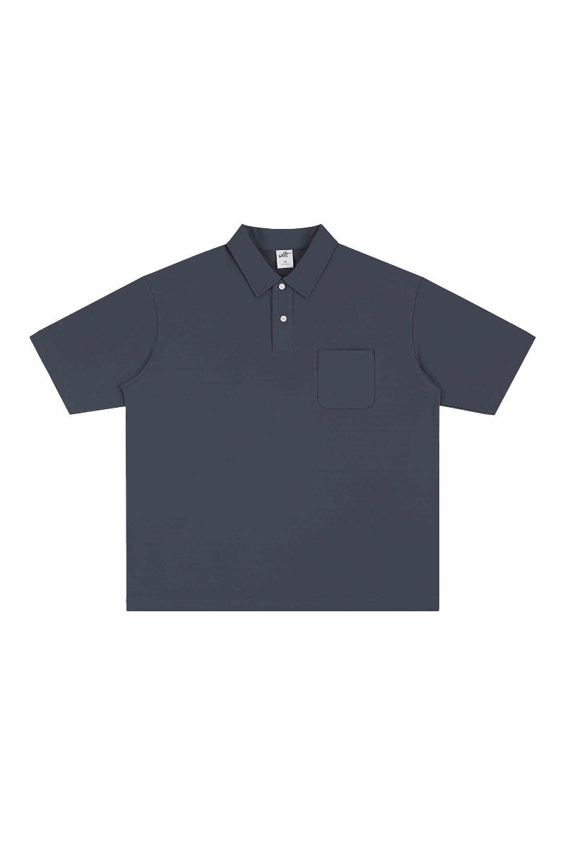 Dropped Shoulder Polo Shirt Dropped Shoulder Polo Shirt
