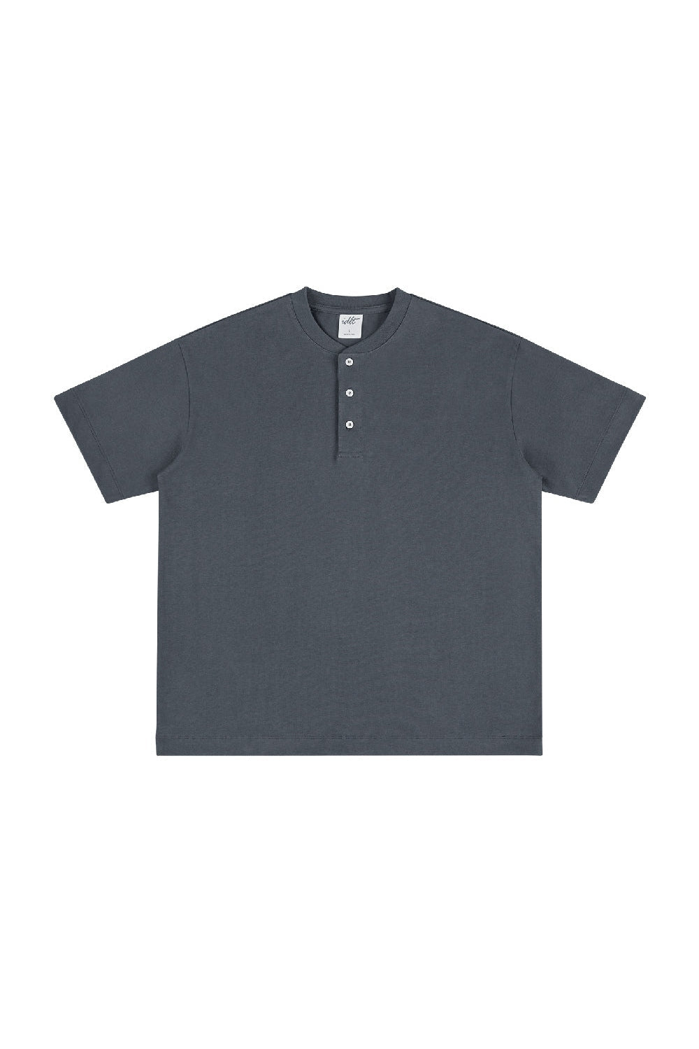 Heavyweight 320g Cotton Henley Oversized Tee Heavyweight 320g Cotton Henley Oversized Tee