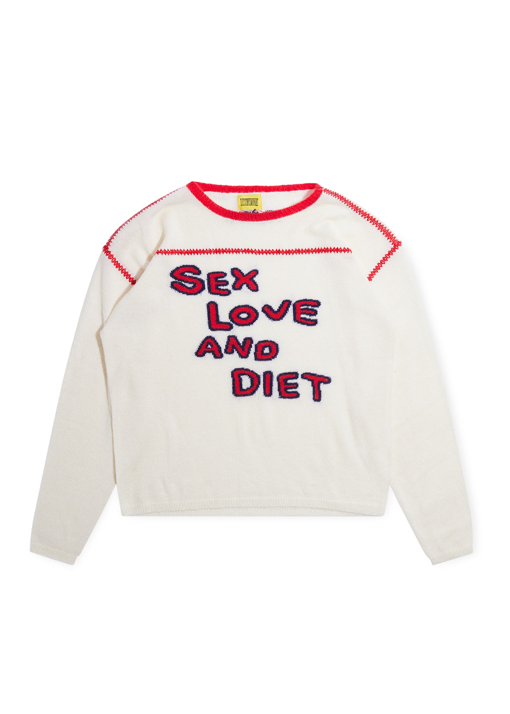SL&D Knit Sweater - Cream/Red SL&D Knit Sweater - Cream/Red