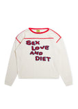 SL&D Knit Sweater - Cream/Red SL&D Knit Sweater - Cream/Red