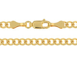 Solid Gold Curb Cuban Chain 3.5mm Solid Gold Curb Cuban Chain 3.5mm
