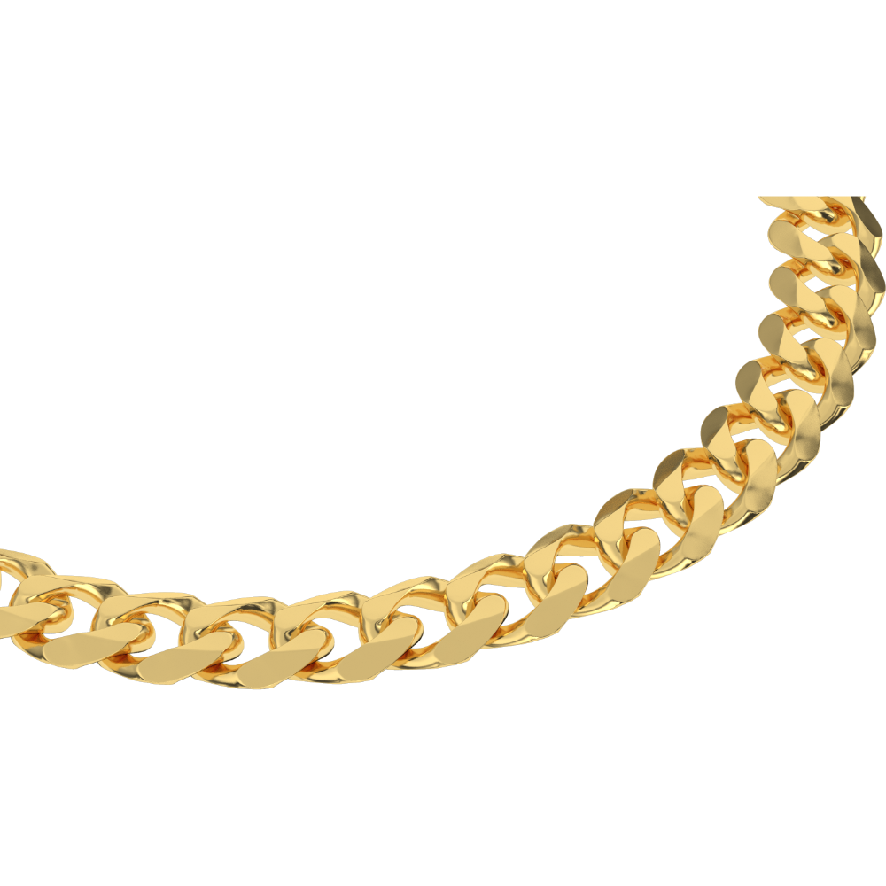 Solid Gold Curb Cuban Bracelet Solid Gold Curb Cuban Bracelet