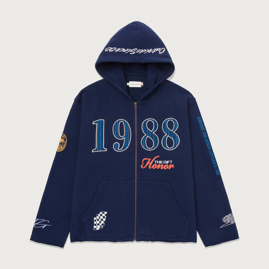 1988 Full Zip Hoodie - Navy