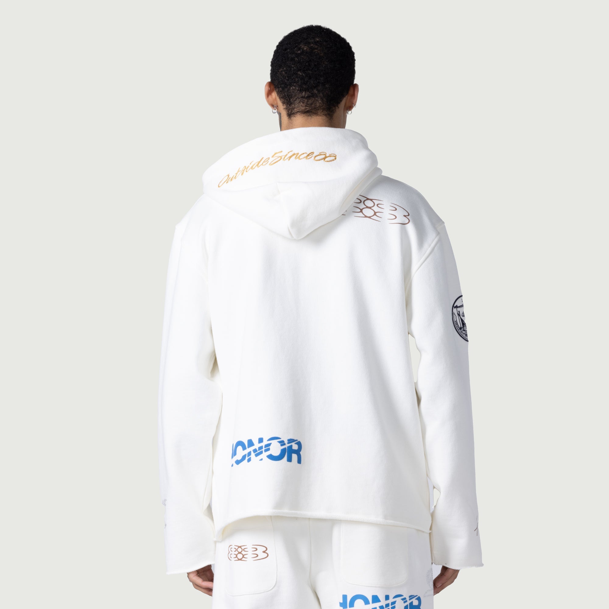 1988 Full Zip Hoodie - White 1988 Full Zip Hoodie - White