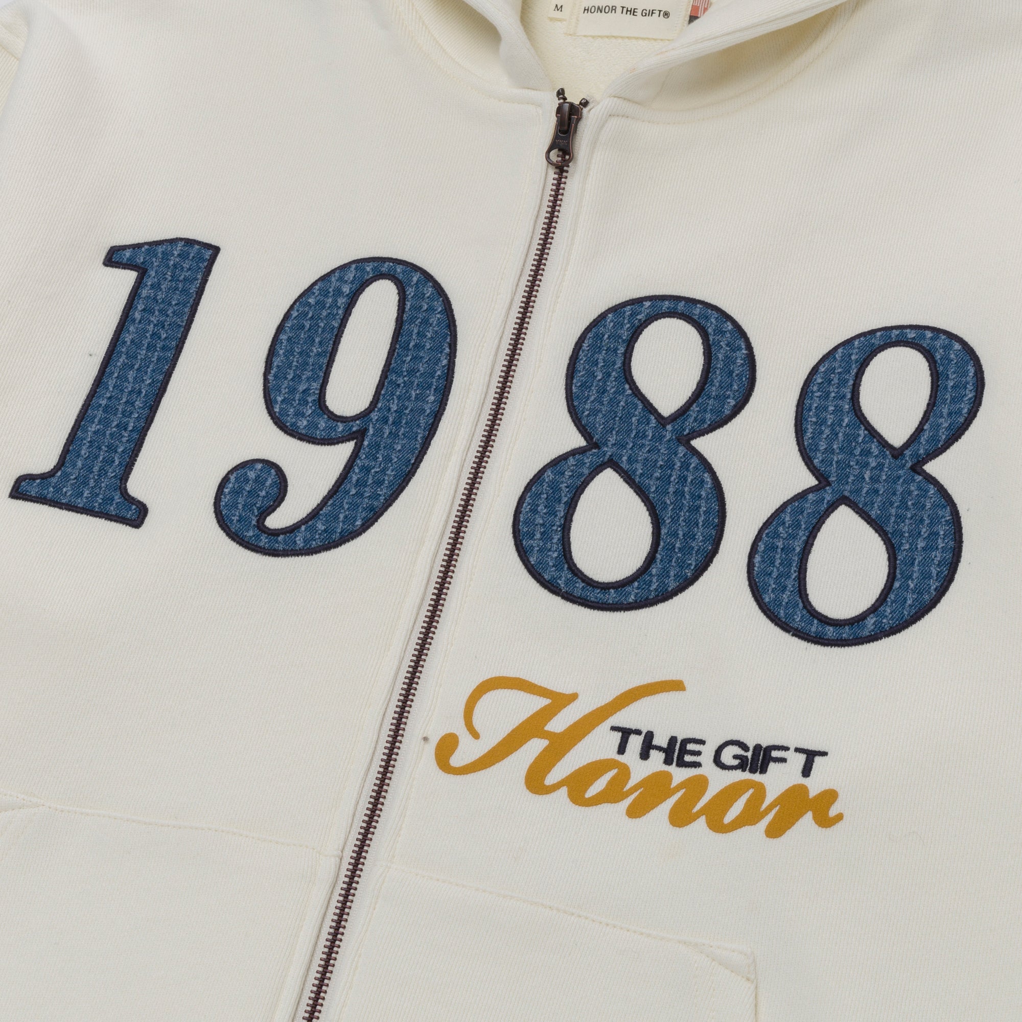 1988 Full Zip Hoodie - White 1988 Full Zip Hoodie - White