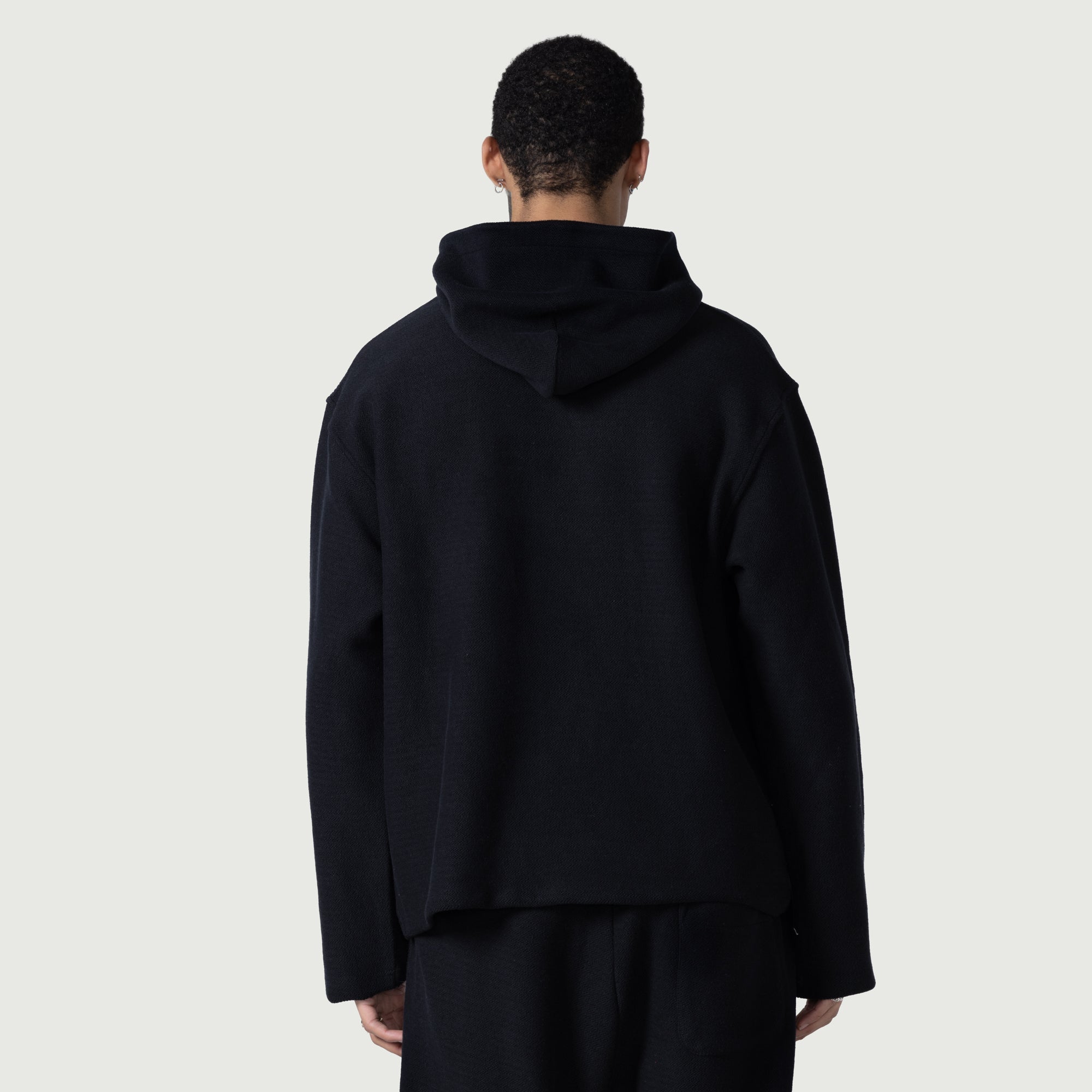 Race Herringbone Hoodie - Black Race Herringbone Hoodie - Black