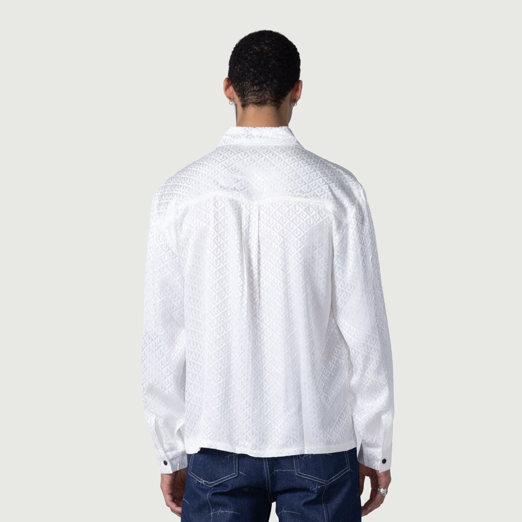 Race Night Button Up - White Race Night Button Up - White