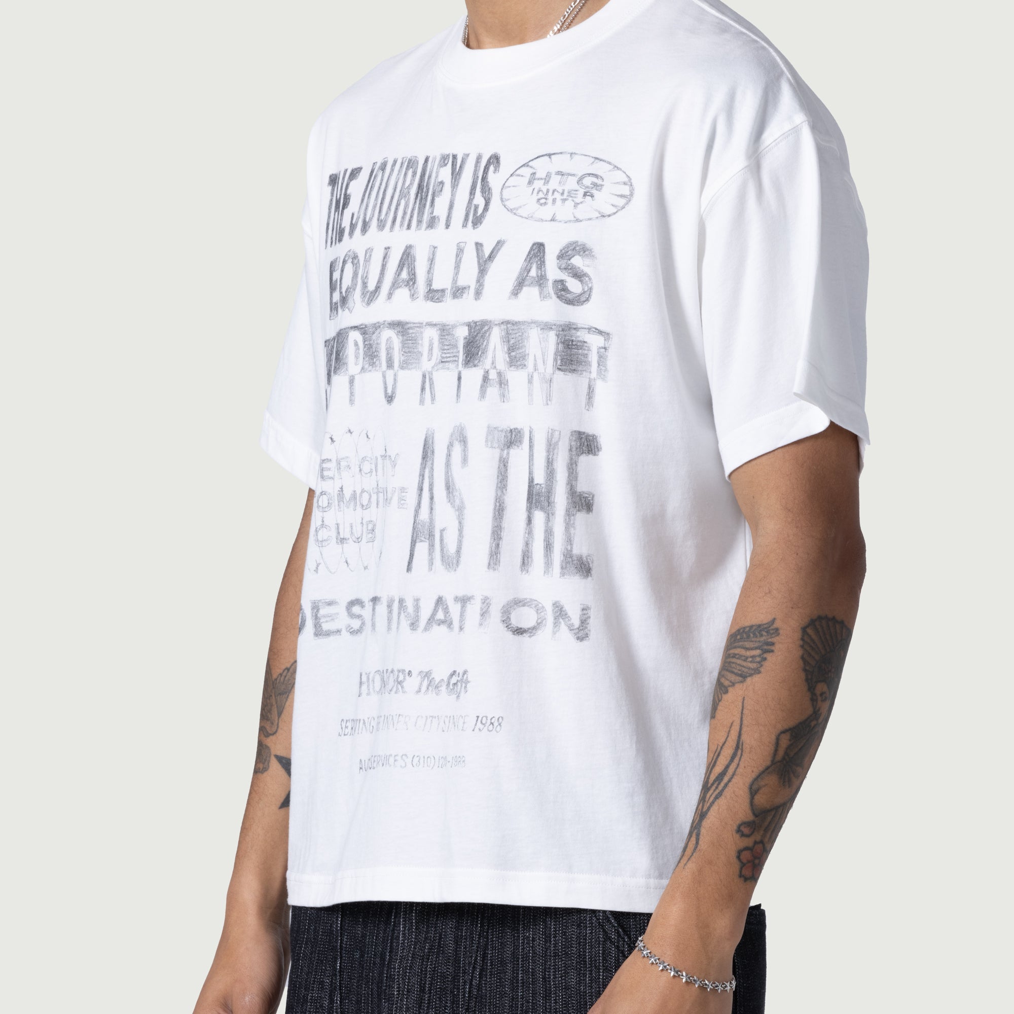 Traveled Journey Tee - White Traveled Journey Tee - White