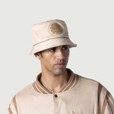 Faux Suede Bomber Bucket Hat - Bone Faux Suede Bomber Bucket Hat - Bone