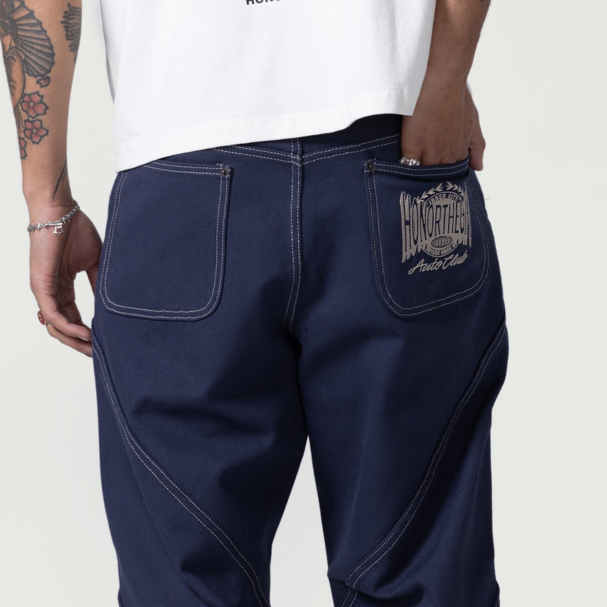 Racing Panel Pant - Navy Racing Panel Pant - Navy